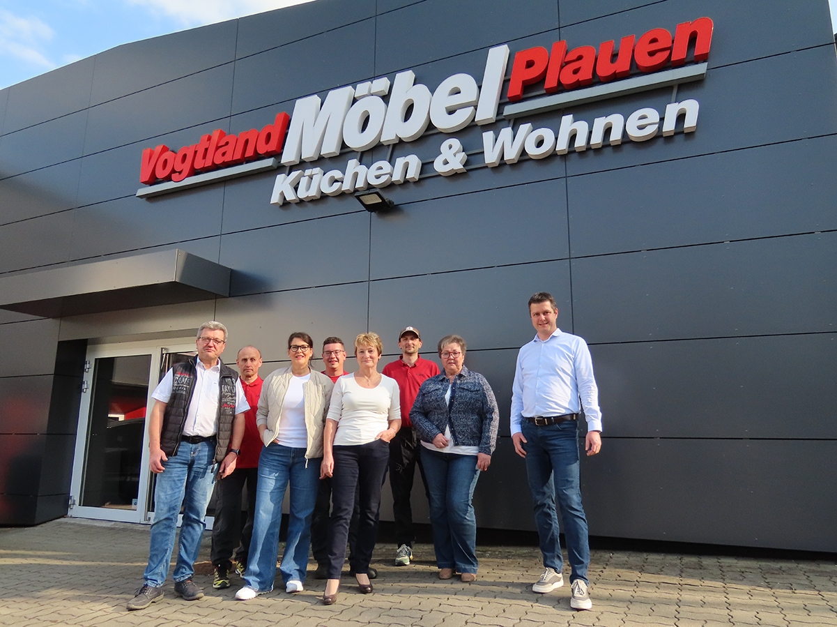 Das Team von Vogtland Möbel Plauen. Das Team von Vogtland Möbel Plauen.